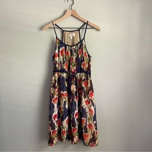 Moulinette Sours 100% Silk Spring Multi Color Dress